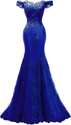 Fanao Off Shoulder Mermaid Evening Prom Dresses Long Appliqued Beadedformal Gown for Women PM39 : Clothing, Shoes & Jewelry