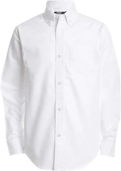 IZOD Boys' Long Sleeve Solid Button-Down Collared Oxford Shirt with Chest Pocket: Clothing, Shoes & Jewelry