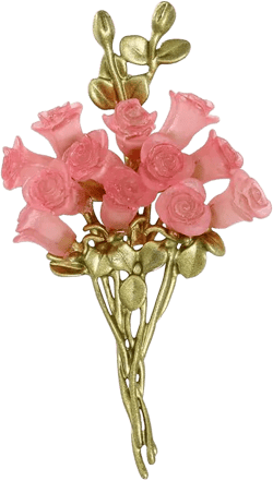 Floral Brooch for Women Vintage Flower Pin for Women's Clothing Dresses Coats and Scarves Perfect Gifts for Weddings Parties and Daily Wear Rose Bouquet