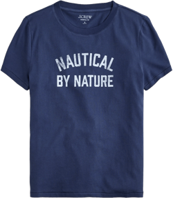 Classic-fit "Nautical by Nature" graphic T-shirt - NAUTICAL BY NATURE TEE