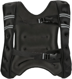 Studyset Weighted Vest, 12lb/16lb/20lb/25lb/30lb Weight Vest with Reflective Stripe, Men Women Kids Workout Equipment for Strength Training Running, Black