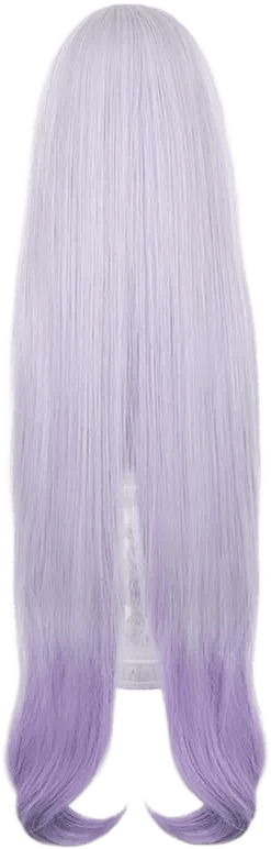 Black Swan Cosplay Wig Long Purple Gradient Game Hair Halloween Costume straight Wig for Women