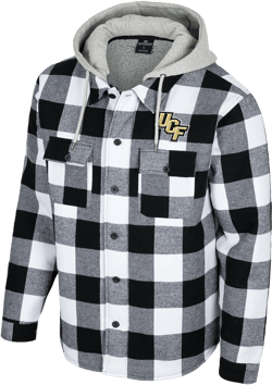 Colosseum Athletics Men's Colosseum Black/White UCF Knights Buffalo Plaid Full-Zip Jacket