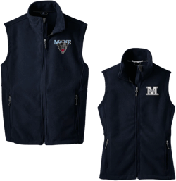 University of Maine, Fleece Vest Embroidered with choice of UMaine Logo, Maine Black Bears Vest, Game Day Layering Vest, Campus Vest, Merch