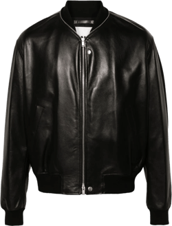 leather bomber jacket