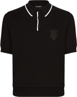 logo-embroidered cotton polo t-shirt