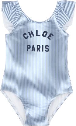 logo print swimsuit