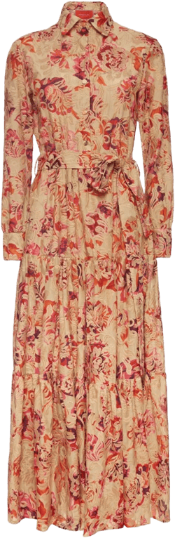 Bellini floral-print shirt dress