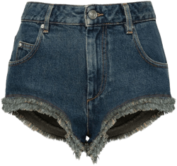 Eneidao frayed denim shorts