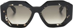 geometric-frame sunglasses