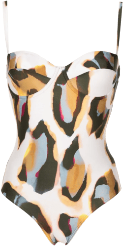 Maio abstract-print one-piece 