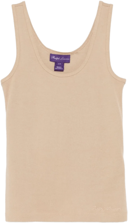 fine-ribbed tank top
