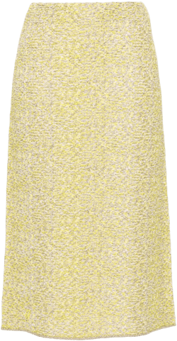 straight tweed midi skirt