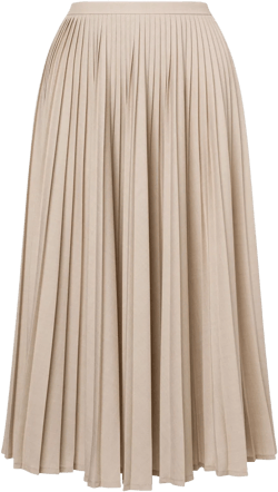 pleated midi skirt