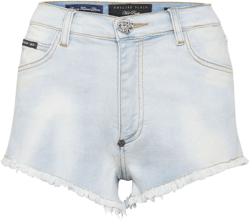 logo-appliqué denim shorts 
