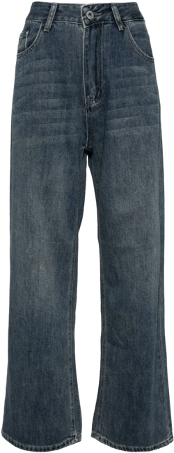 fringed-edge jeans