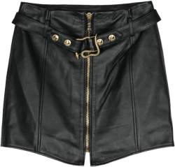 leather mini skirt