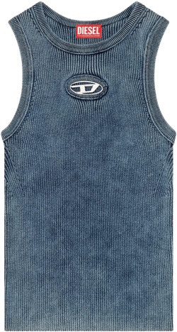 M-Anchor-A-Sl ribbed cotton tank top