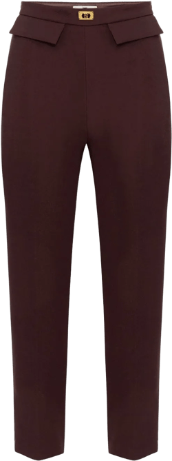 slim-fit crepe trousers 
