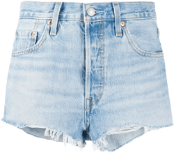 distressed denim shorts