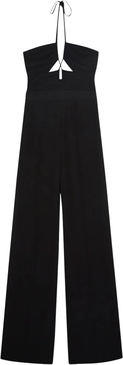 Gala plissé-detail jumpsuit