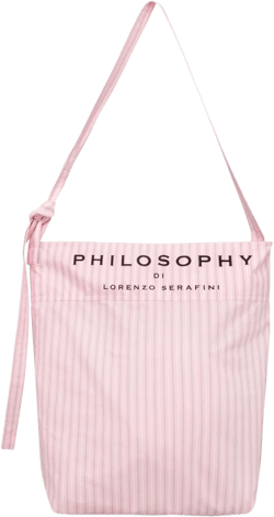 striped beach bag