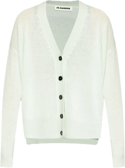 drop-shoulder cashmere cardigan