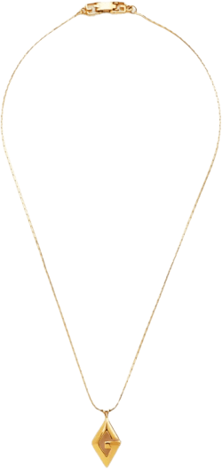 1990s G logo necklace