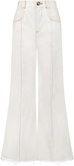 cropped wide-leg jeans