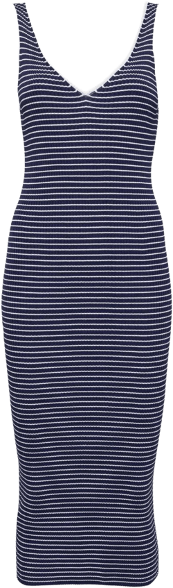 Dana striped ribbed dress