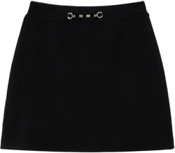 rhinestone-appliqué mini skirt