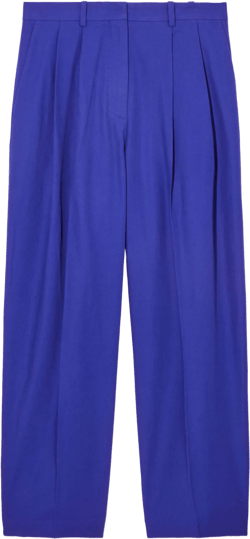 RELAXED TAILORED WIDE-LEG PANTS - BRIGHT BLUE - Trousers - COS