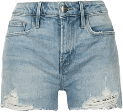 distressed denim shorts