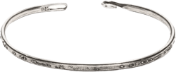 indented open cuff