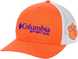 Clemson Tigers Pfg Stretch Fitted Cap In Orange,white