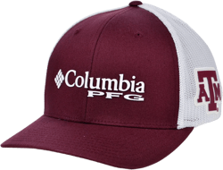 Virginia Tech Hokies Pfg Stretch Cap In Maroon,white