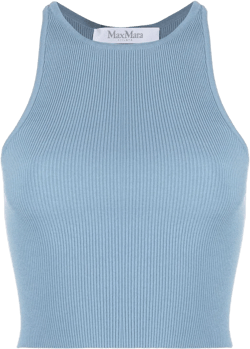 knitted racerback tank top
