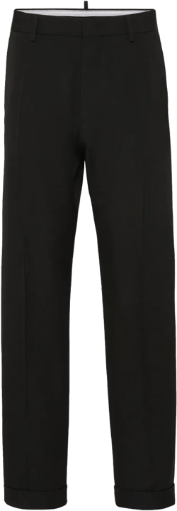 straight-leg tailored trousers