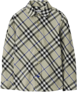 check-pattern cotton shirt 