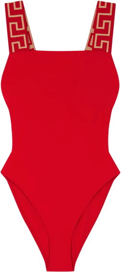 Greca Border one-piece swimsuit