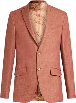Long Sleeve Blazer In Red