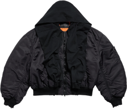 Technical Incognito Bomber Jacket In Black