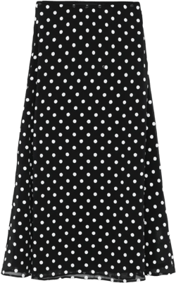 chiffon midi skirt