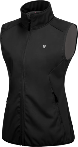 Little Donkey Andy Women's Lightweight Golf Vest,Windproof Softshell Vests Outerwear, Sleeveless Jacket for Running Hiking