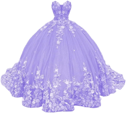 Gorgeous Sweetheart Quinceanera Dress for Girls Puffy Quinceanera Dress Strapless Floral Applique Princess Ball Gowns Dark Lavender
