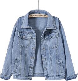 Women's Plus Size Classic Vintage Denim Jacket Coat