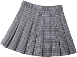 Summer Skirt for Women Style Clothes Preppy Girls Aesthetic Female A Line Mini Plaid Pleated Skirt