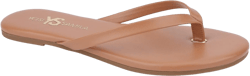 Yosi Samra Vegan Leather Flip Flop for Women, Rivington 9 Whiskey