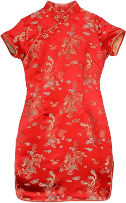 Woman Dragon Phoenix Cheongsam Qipao Red Chinese Bride Wedding Dress Cheongsam Mini Qipao Small Red Dragon