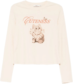 graphic-print long-sleeves T-shirt